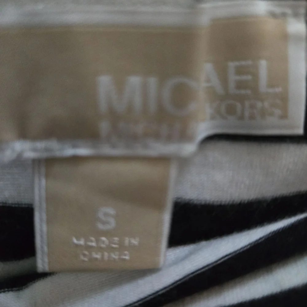 Michael Kors Black and White Maxi Skirt